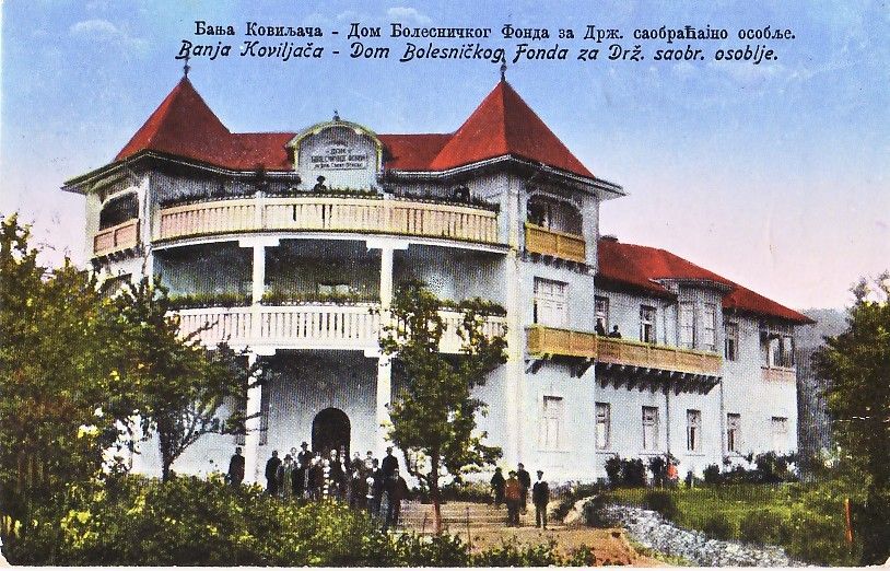 Dom Bolesnickog Fonda za Drzavno saobracajno osoblje, stara razglednica, oznaka 1928