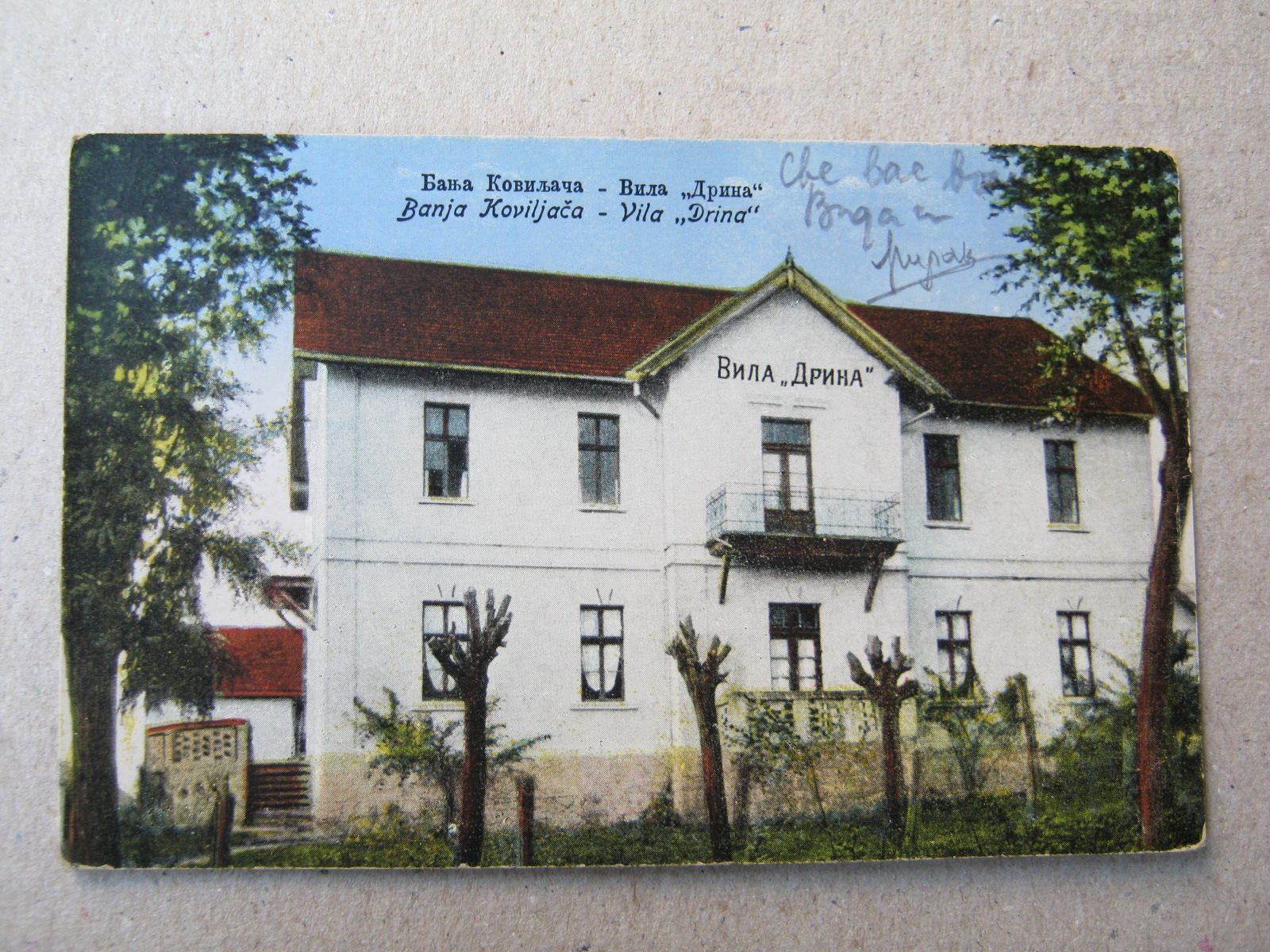 Vila Drina, stara razglednica, oznaka 1932