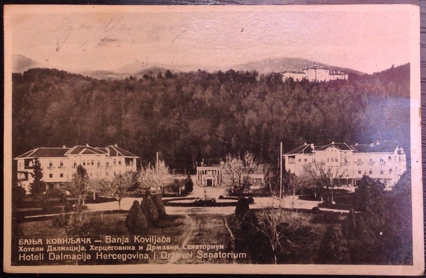 Vile i sanatorijum, stara razglednica, oznaka 1934